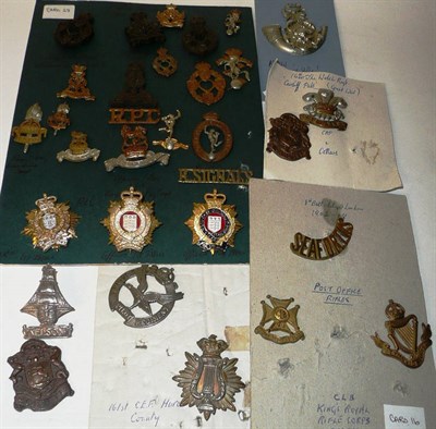 Lot 76 - A Collection of Approximately Eighty Eight  Various Army Shoulder Titles, Collar and Cap...