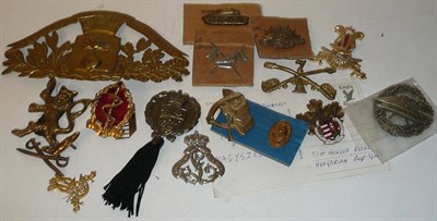 Lot 82 - A Collection of Miscellaneous Foreign Military Cap Badges, including South Africa, Australia,...