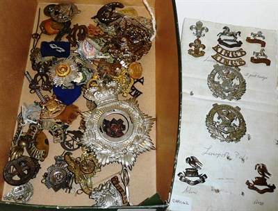 Lot 88 - A Collection of Approximately One Hundred Military Cap Badges, including East Surrey Regiment,...