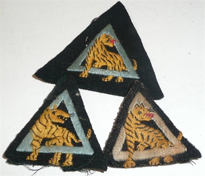 Lot 89 - Three Embroidered Military Flashes, to the 26th Indian Division