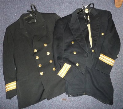 Lot 186 - A British Merchant Navy Uniform, post Second World War, comprising jacket with brass buttons...