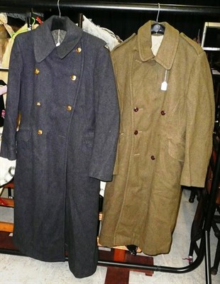 Lot 195 - A Rare Royal Canadian Airforce Great Coat, to a woman; a Second World War Australian Infantry Great