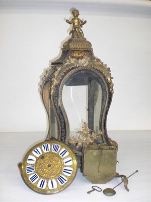 Lot 1304 - A French "Boulle" Table Clock, signed Colin Delaglizier, Paris, 1737, the highly elaborate case...