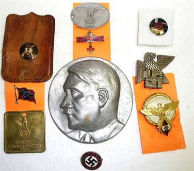 Lot 224 - A German Hitler Youth Marksman's Badge, the reverse moulded with RZM logo and M1/25, on a...