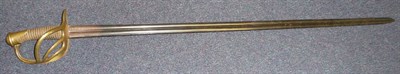 Lot 267 - A French Cuirassier Trooper's Sword, the 95cm single edge double fullered steel blade stamped...