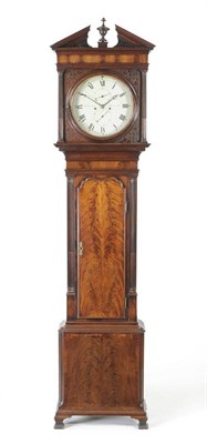 Lot 1310 - A Mahogany Eight Day Longcase Clock, the nicely figured case of good colour with a broken...