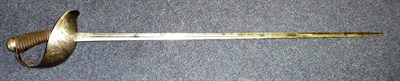 Lot 306 - A 1912 Pattern Cavalry Officer's Sword, the 89cm single edge fullered steel blade by Gaunt,...