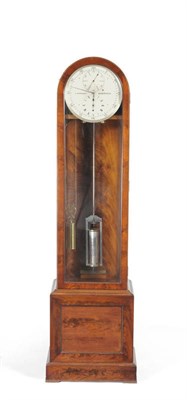 Lot 1319 - A Mahogany Longcase Regulator, signed J.Highley, Sheerness, circa 1870, the nicely figured case...