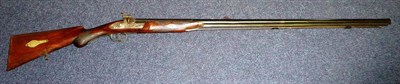 Lot 442 - A 19th Century Indian Percussion Cap Single Barrel Sporting Gun, the 92cm steel barrel octagonal at