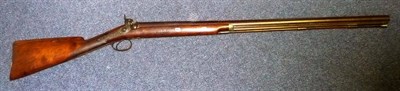 Lot 445 - A 19th Century Percussion Cap Sporting Gun by Bullerd, the 87cm browned steel barrel octagonal...