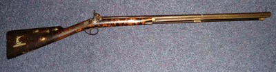 Lot 446 - A 19th Century Percussion Cap Sporting Gun, the 77.5cm steel barrel octagonal at the breech,...