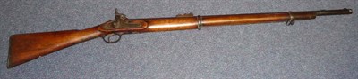 Lot 461 - A 19th Century Percussion Cap Two Band Musket by R T Pritchett, the 83.5cm steel barrel stamped...