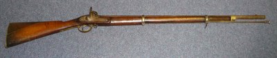 Lot 462 - A US Springfield Percussion Cap Two Band Musket, the 84cm steel barrel with British ordnance...