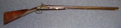 Lot 463 - A 19th Century Percussion Cap Double Barrel Sporting Gun, the 76cm browned barrel stamped...