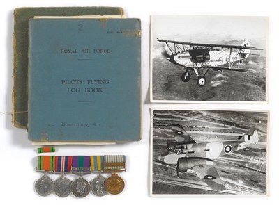 Lot 1 - A Second World War/Korean War Group of Five Medals, awarded to 3012345 PLT.II A.H.DONALDSON R.A.F.