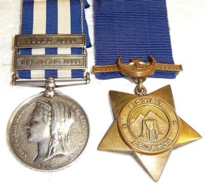 Lot 16 - An Egypt Medal 1882-89, with two clasps GEMAIZAH 1888 and TOSKI 1889, awarded to 2566....