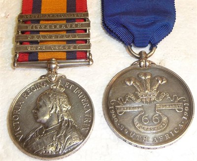 Lot 24 - 66th Company Imperial Yeomanry Yorkshire :- a Pair of Medals, awarded to 12206 PTE.P.CARTER...