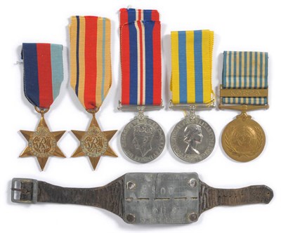 Lot 35 - A Second World War/Korea Group of Five Medals, awarded to 22538730 PTE.J.LEWINGTON. DWR.,...