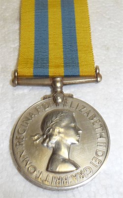 Lot 42 - A Korea Medal 1950-53, awarded to 3655126 RFN.T.WHITE. R.U.R., together with three letters from the