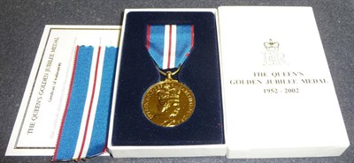 Lot 94 - A Queen's Golden Jubilee Medal 1952-2002, boxed