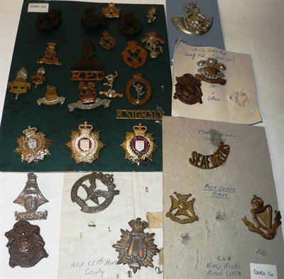 Lot 103 - A Collection of Approximately Eighty Eight  Various Army Shoulder Titles, Collar and Cap...