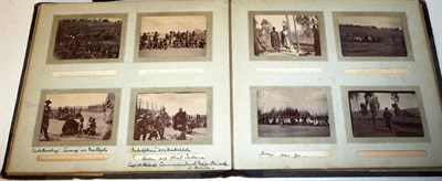 Lot 145 - Two Boer War Period Photograph Albums, dated 1899-1902, containing a number of captioned...