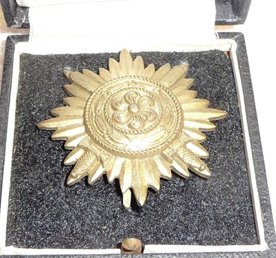 Lot 210 - A German Third Reich Ostolk Decoration for Bravery on the Eastern Front, first Class in gold...