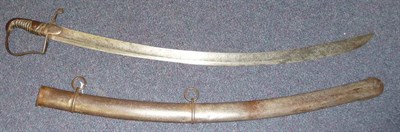 Lot 231 - A 1796 Pattern Light Cavalry Trooper's Sword, the 84cm single edge broad fullered steel blade...