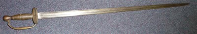 Lot 247 - A Georgian 1796 Pattern Infantry Sword, with 76.5cm single edge fullered steel blade, brass stirrup