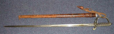 Lot 253 - A George V 1821 Pattern Light Cavalry Officer's Sword, the 82.5cm fullered steel blade etched...