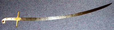 Lot 262 - A Victorian Mameluke Hilted Dress Sword to the 16th Lancers, the 80.5cm single edge draw-back steel