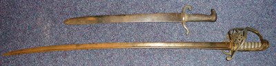 Lot 284 - A George IV 1822 Pattern Infantry Sword, the 82cm single edge pipe back steel blade faintly...