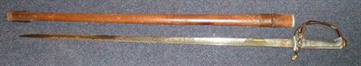 Lot 302 - A George V 1854 Pattern Infantry Officer's Sword, the 82cm fullered steel blade etched with...