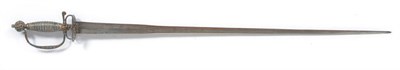 Lot 303 - A Georgian Small Sword, the 84cm steel colichemarde blade faintly engraved with tendrils, the...