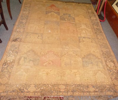 Lot 1373 - Pandirma Silk Prayer Rug West Anatolia The compartmentalised field with columns of Mirhabs...