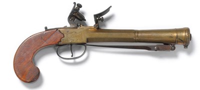 Lot 443 - An 18th Century Flintlock Box-lock Blunderbuss Pistol by Mewis & Co., London, with Water's...