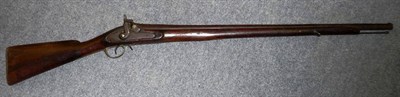 Lot 495 - A 19th Century Continental Percussion Cap Musket, the 86cm steel barrel stamped 15/89, the wood...