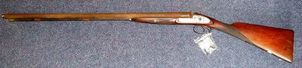 Lot 498 - A 19th Century Percussion Cap Double Barrel