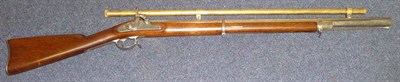 Lot 499 - A US Springfield 1864 Percussion Cap Target Rifle, the 78.5cm heavy steel barrel stamped 1864...