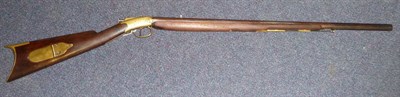 Lot 518 - A Rare US Patent Percussion Cap BB Rifle by William H Forker, the 71cm steel barrel stamped...