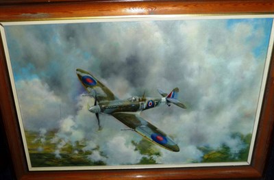 Lot 43 - Bill Cockburn - Spitfire Mk.XIV, Lancaster Mk.I 207 Sqn., Mosquito B Mk.IV 105 Sqn., Bristol...
