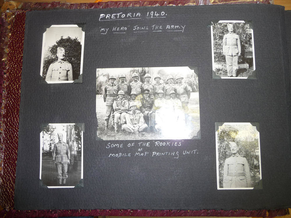 Lot 78 - South Africa and Egypt 1940 -1942, a Photograph Album, containing a quantity of snapshots...