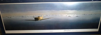 Lot 87 - Gerald Coulson - "Lone Spitfire", limited edition colour print, signed artist's proof,...