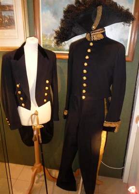 Lot 117 - A George V British Diplomat's Dress Uniform, comprising a black silk bicorn hat with ostrich...
