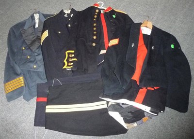 Lot 120 - A Quantity of Uniforms, comprising a mess uniform to a Sergeant of REME, of jacket, waistcoat...