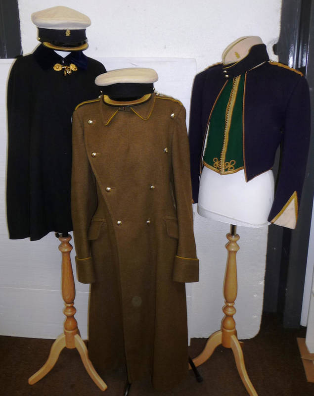 Lot 122 - A Part Uniform to an Officer of the 13th/18th Royal Hussars, comprising a blue mess dress...
