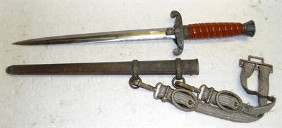 Lot 175 - A German Third Reich Army Officer's Dagger, the steel blade with maker's logo for WKC,...