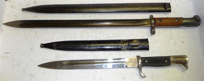 Lot 178 - A German Third Reich Parade Bayonet, the blade with maker's logo for Puma, Solingen, the plated...