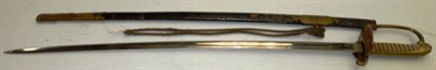 Lot 198 - A Japanese Army Officer's Parade Sabre, with 66.5cm single edge double fullered steel blade,...