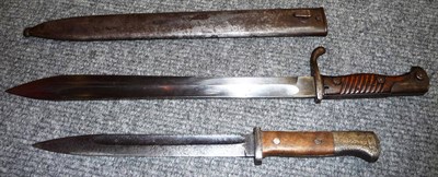 Lot 226 - A German M98/05 Butcher Bayonet, second pattern, the blade stamped Weyersberg Kirschbaum & Cie,...